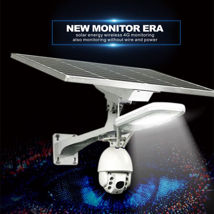 Solar Energy CCTV Camera Monitor Light with WIFI Connection
